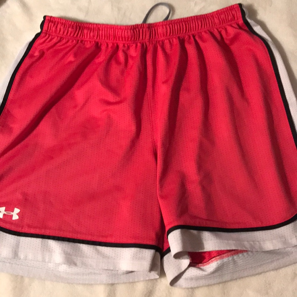 Pink basketball shorts